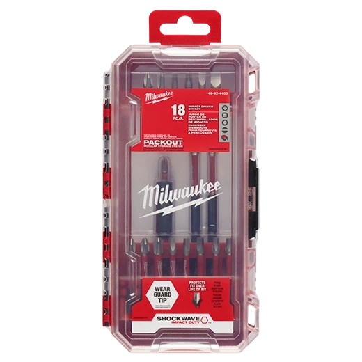 Milwaukee 48-32-4403 SHOCKWAVE Impact Duty Driver Bit Set 18PC