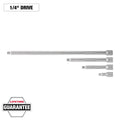 Milwaukee 48-22-9340 4pc 1/4” Drive Extension Set