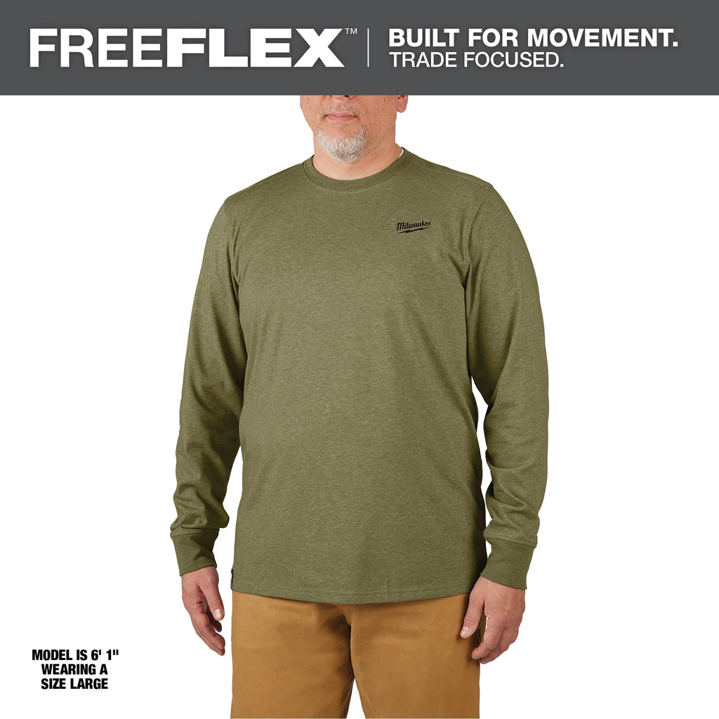 Milwaukee 604 FREEFLEX™ Hybrid Work Tee - Long Sleeve
