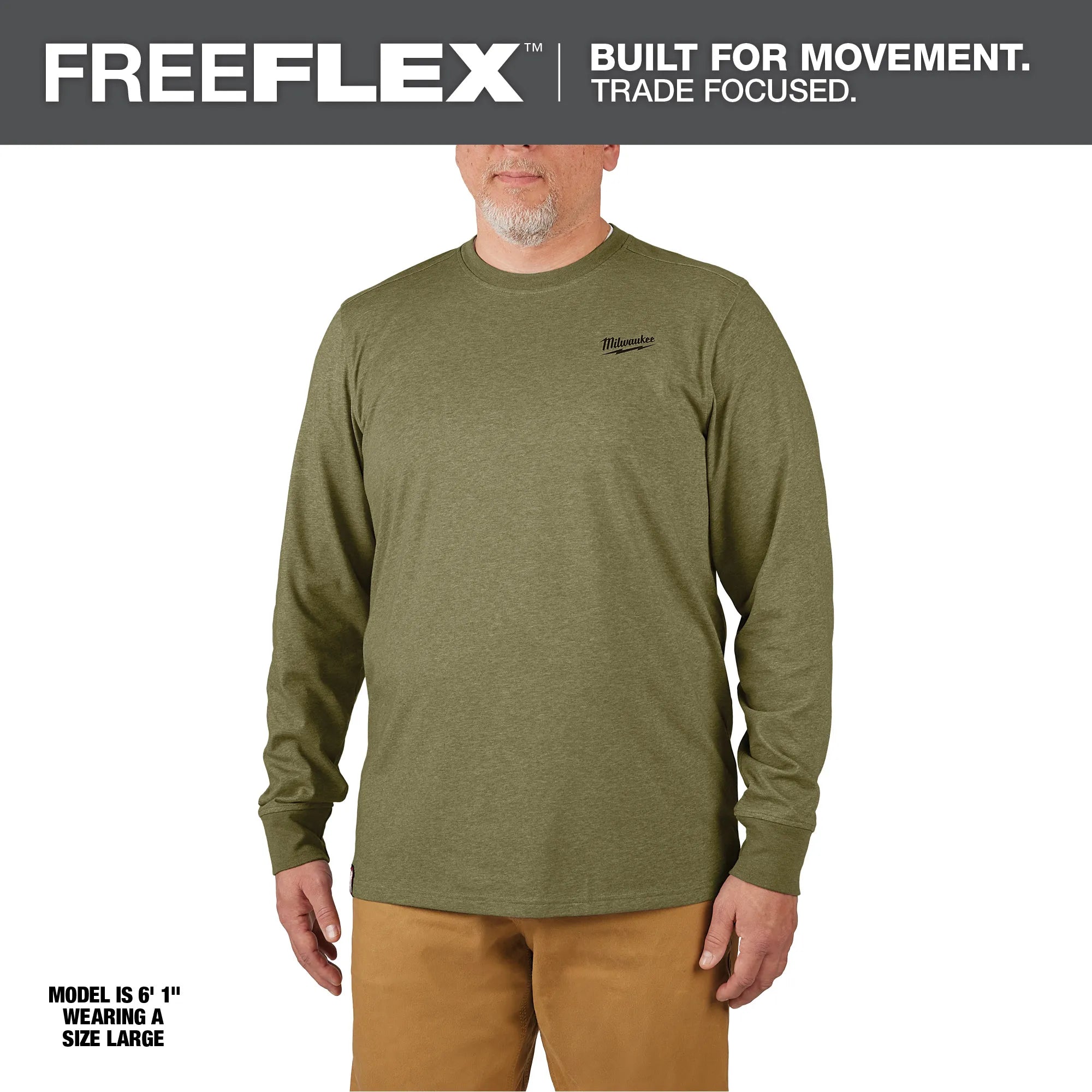 Milwaukee 604 FREEFLEX™ Hybrid Work Tee - Long Sleeve