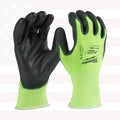 Milwaukee 48-73-8914B 12 PACK High Vis Cut Level 1 Polyurethane Gloves - XXL
