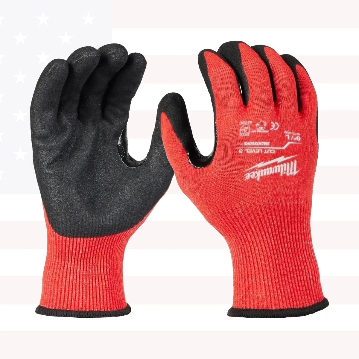 Milwaukee 48-73-8632E Cut Level 3 Nitrile Dipped Gloves - L (48-73-8632E)