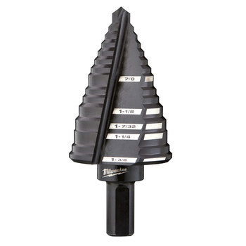Milwaukee 48-89-9212 #12 Step Drill Bit, 7/8" - 1-3/8"