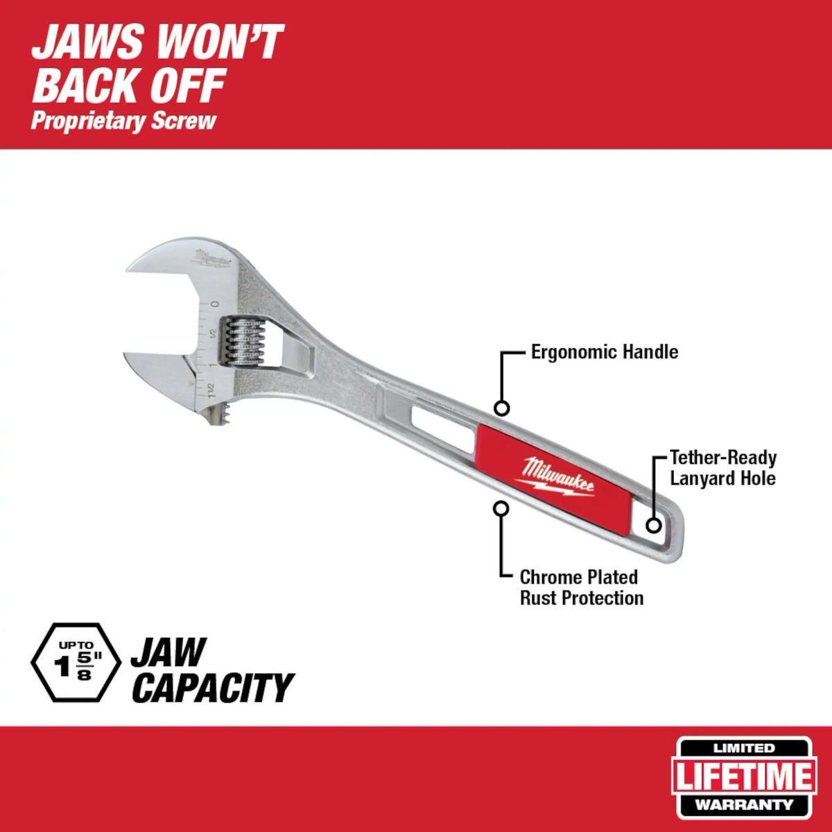 Milwaukee 48-22-7412 12" Adjustable Wrench