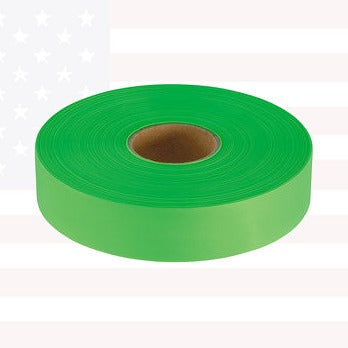 Empire 77-061 Lime Green Flagging Tape - 1" Width x 600' Length