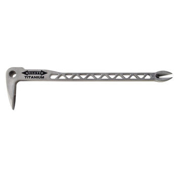 Stiletto TICLW-12 12" Titanium Clawbar with Dimpler
