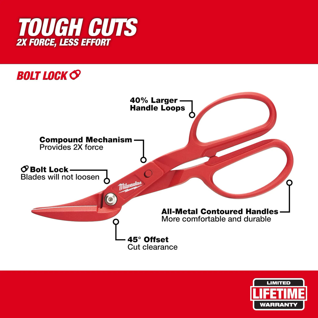 Milwaukee 48-22-4005 Offset Compound Tinner