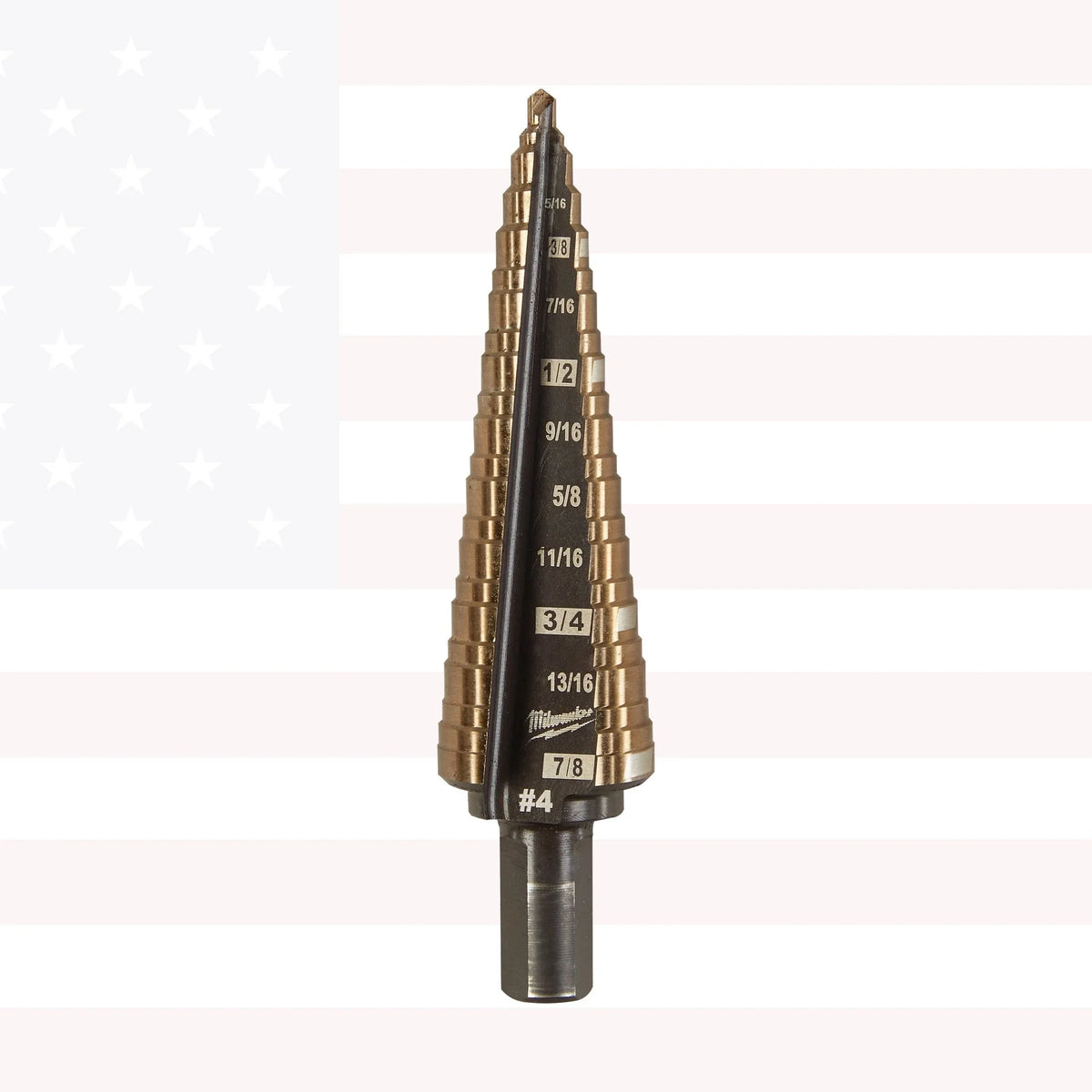 Milwaukee 48-89-9284 Cobalt Step Drill Bit #4 (3/16-7/8")