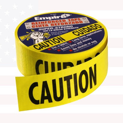Milwaukee 76-0600 Yellow/Black Barricade Tape 3" x 500'