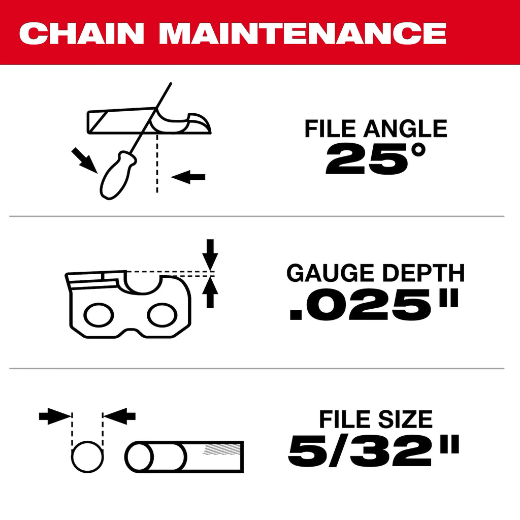 Milwaukee 49-16-2759 LOW PROFILE™ 10 in. Telescoping Pole Saw Chain (Open Box)