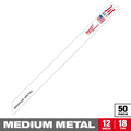 Milwaukee 48-01-6189 12 in. 18 TPI Thin Kerf SAWZALL Blades 50CT