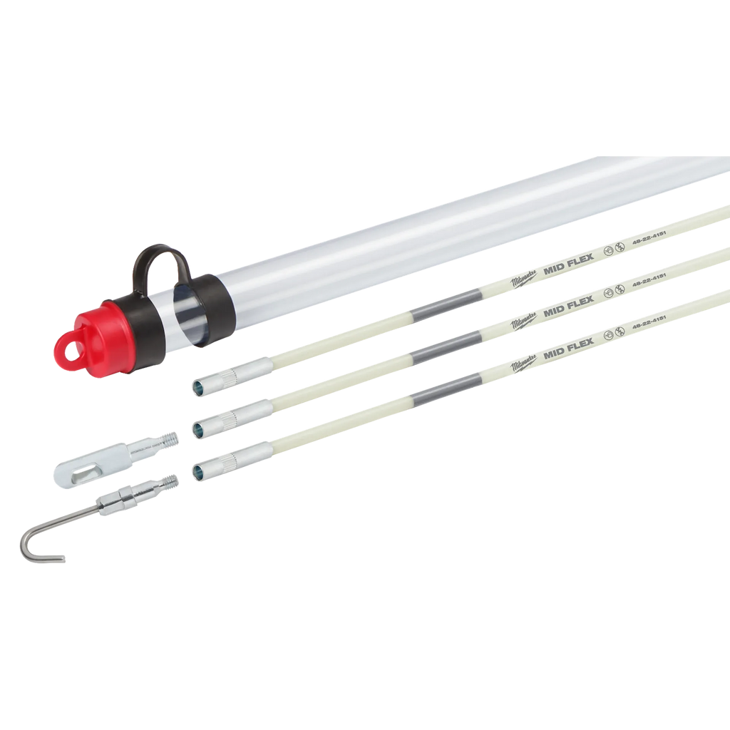 Milwaukee 48-22-4150 15' Low Flex Fiberglass Fish Stick w/ Accessories(Open Box)