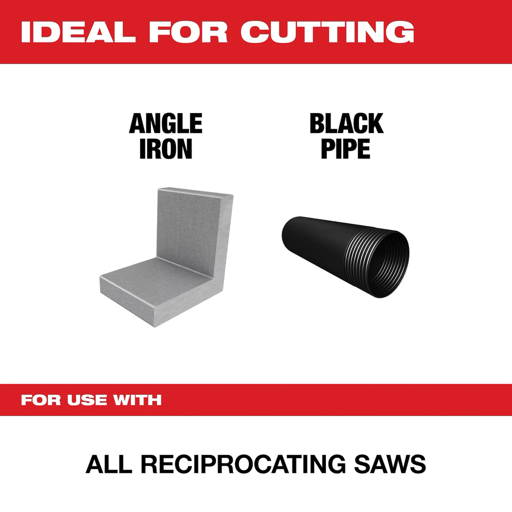 Milwaukee 48-00-8182 6 in. 14 TPI Thin Kerf SAWZALL Blades 25PK