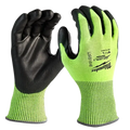 Milwaukee 48-73-8941B 12 PK High Visibility Cut Level 4 Polyurethane Gloves - M