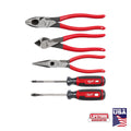 Milwaukee MT500-5 5PC Dipped Grip Cutting Pliers & Cushion Grip Screwdrivers Set