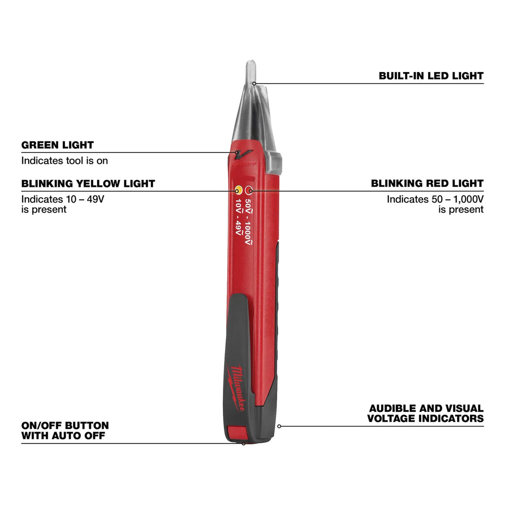 Milwaukee 2203-20 1000-Volt Dual Range Non-Contact Voltage Detector(Open Box)