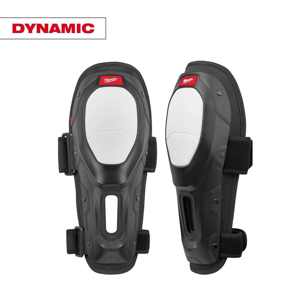 Milwaukee 48-73-6070 Dynamic Black Memory Foam Hard Knee Pads w/ Hook & Loop