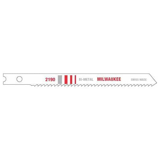 Milwaukee 48-42-2190 5PC 3-5/8" 14TPI U-Shank Bi-Metal Jig Saw Blades