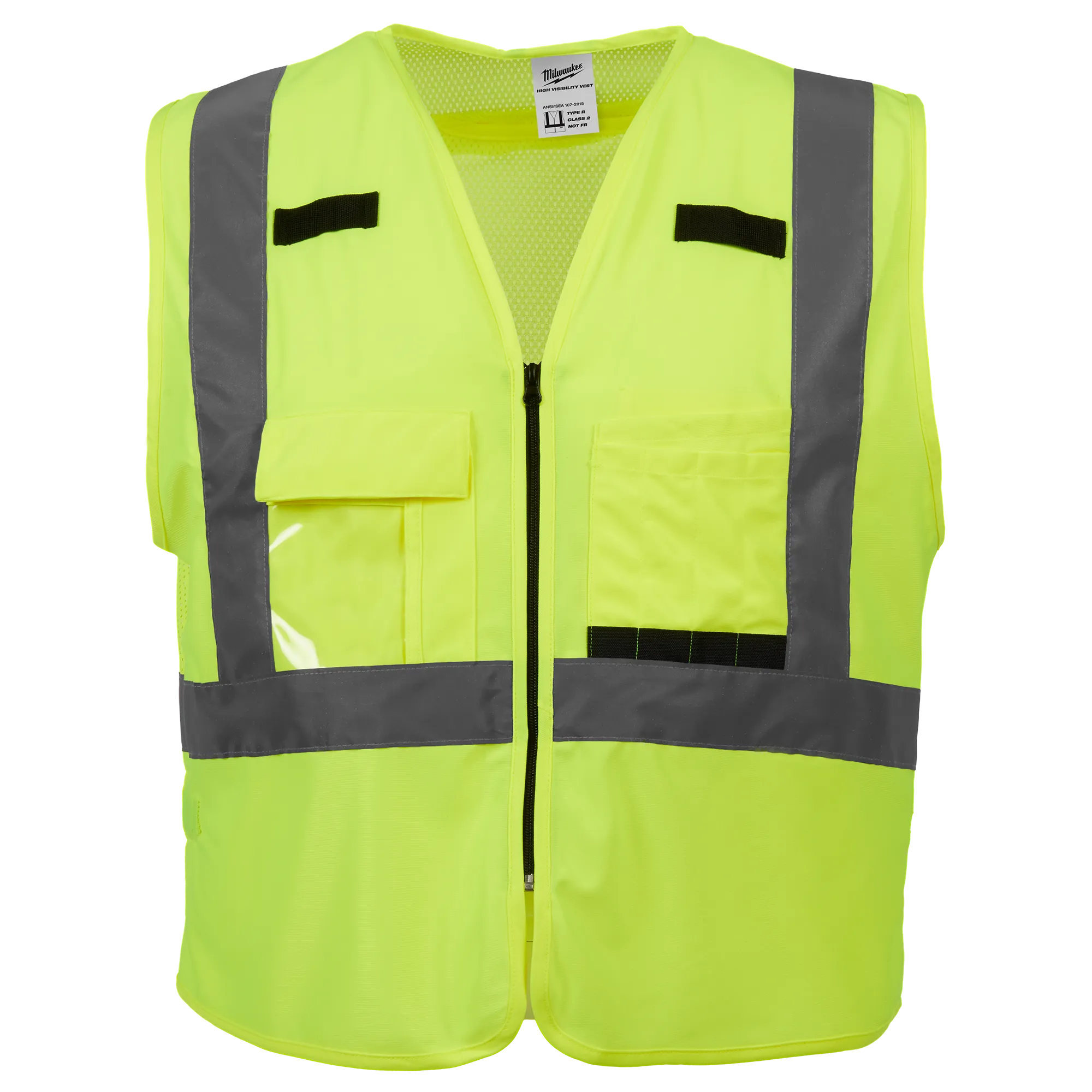 Milwaukee 48-73-5021 Class 2 High Visibility Yellow Safety Vest - S/M