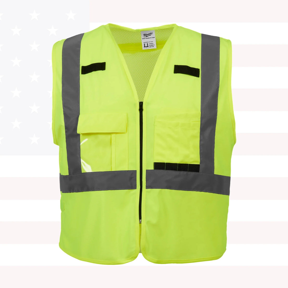 Milwaukee 48-73-5024 Class 2 High Visibility Yellow Safety Vest - 4XL/5XL