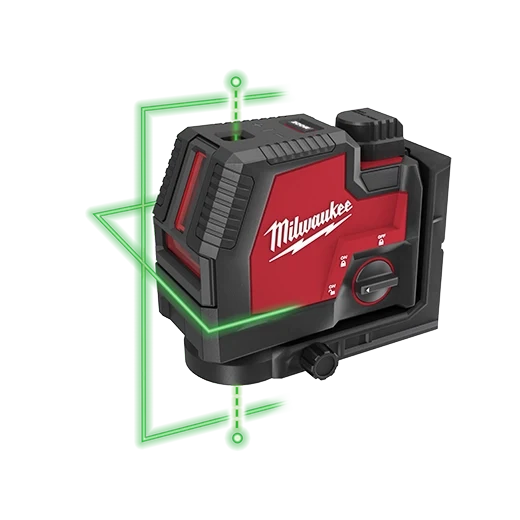 Milwaukee 3522-21 Green Cross Line & Plumb Points Laser