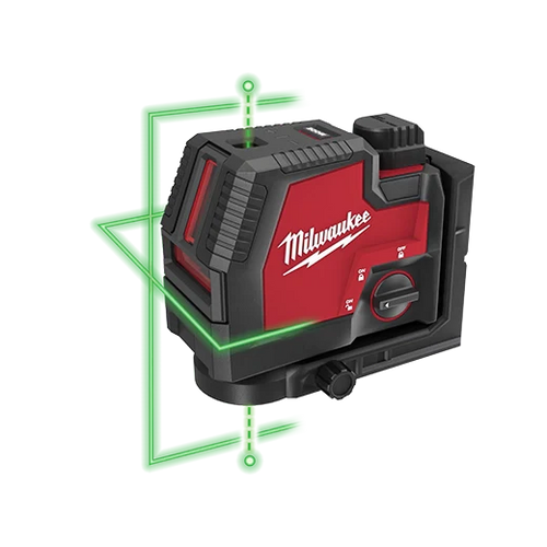 Milwaukee 3522-20 Green 100' Cross Line and Plumb Points Laser Level (Open Box)