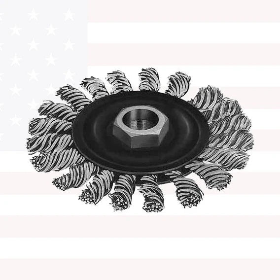 Milwaukee 48-52-5020 4" Full Cable Twist Knot Wheel - Stainless Steel