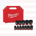 Milwaukee 49-66-7010 12PC SHOCKWAVE Impact Duty 1/2" Drive SAE Standard 6 Point Socket Set