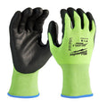 Milwaukee 48-73-8920B 12PC Small High Vis Cut Level 2 Polyurethane Dipped Gloves