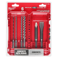 Milwaukee 48-20-7662 6pc. SDS Plus MX4™ 4-Cutter & Chisel Kit