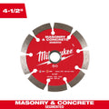 Milwaukee 49-93-9304 4-1/2" Segmented Masonry & Concrete Diamond Blade