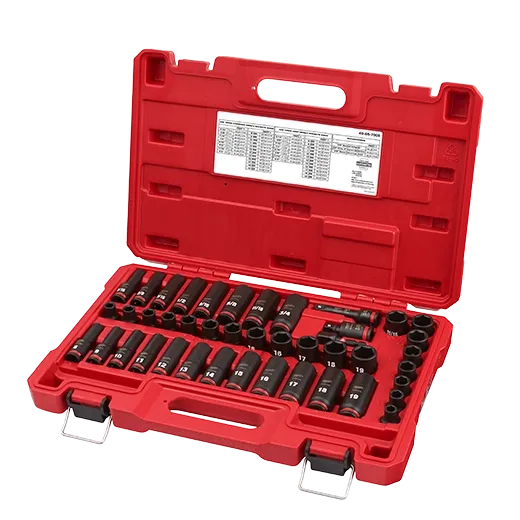 Milwaukee 49-66-7009 43PC Impact 3/8" Drive SAE & Metric Deep 6pt Socket Set