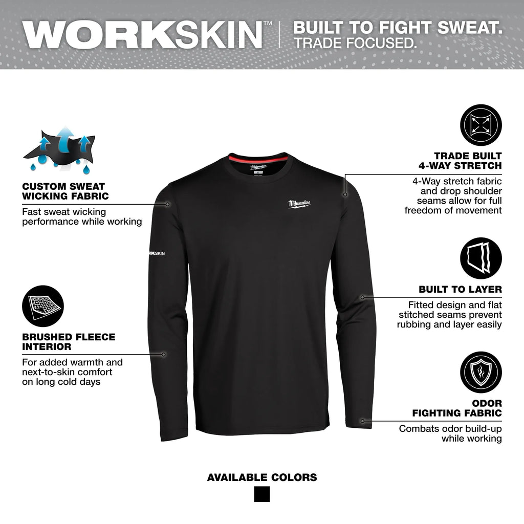 Milwaukee 403B WORKSKIN™ Crew Neck Baselayer