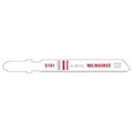 Milwaukee 48-42-5161 5PC 3" 24TPI T-Shank Metal Cutting Bi-Metal Jig Saw Blades