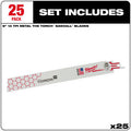 Milwaukee 48-00-8787 25PC 9" 14 TPI The Torch SAWZALL Blades