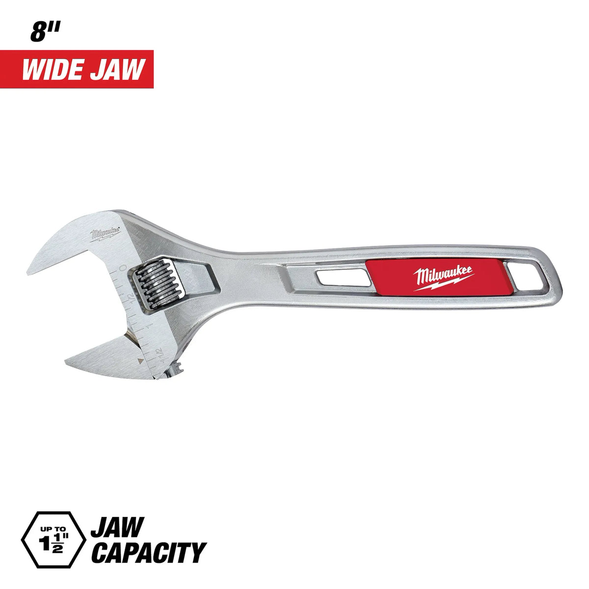 Milwaukee 48-22-7508 8" Wide Jaw Adjustable Wrench