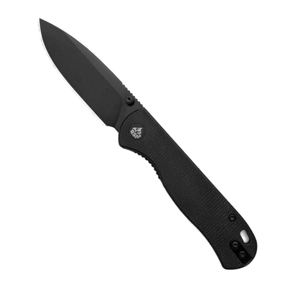 QSP Ferret Liner Lock Knife Black Micarta (3" Black Nitro-V)