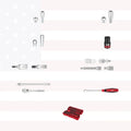 Milwaukee 48-22-9491 242pc. 1/4”, 3/8”, & 1/2” Drive Metric & SAE Ratchet & Socket Set with PACKOUT 4-Drawer Tool Box
