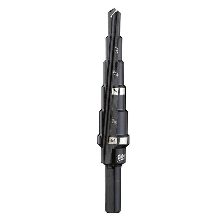 Milwaukee 48-89-9202 3/16" - 1/2" x 1/16" #2 Step Black Oxide Drill Bit