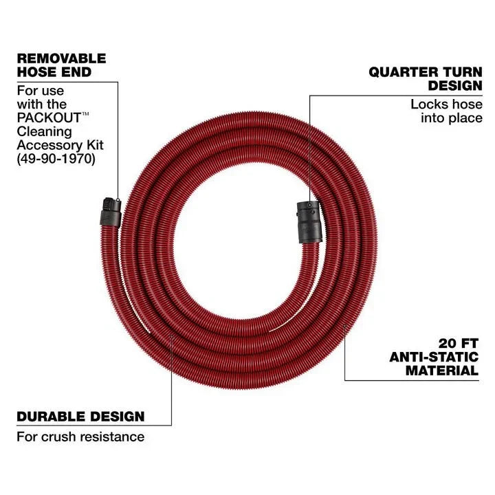 Milwaukee 49-90-1971 20 ft. Dust Accessory Hose