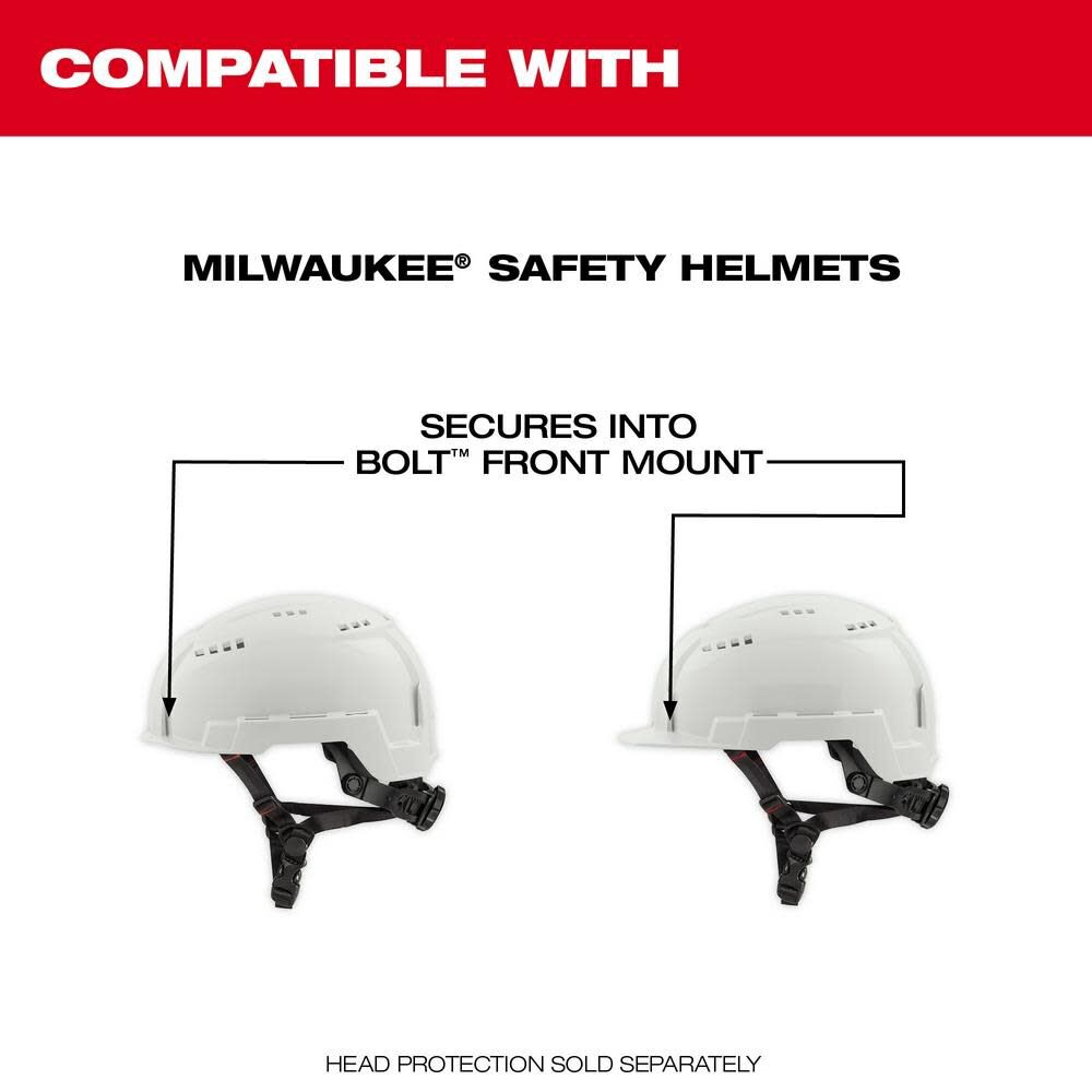 Milwaukee 48-73-1411 BOLT Visor / Face Shield - Clear Dual Coat Lens (Open Box)