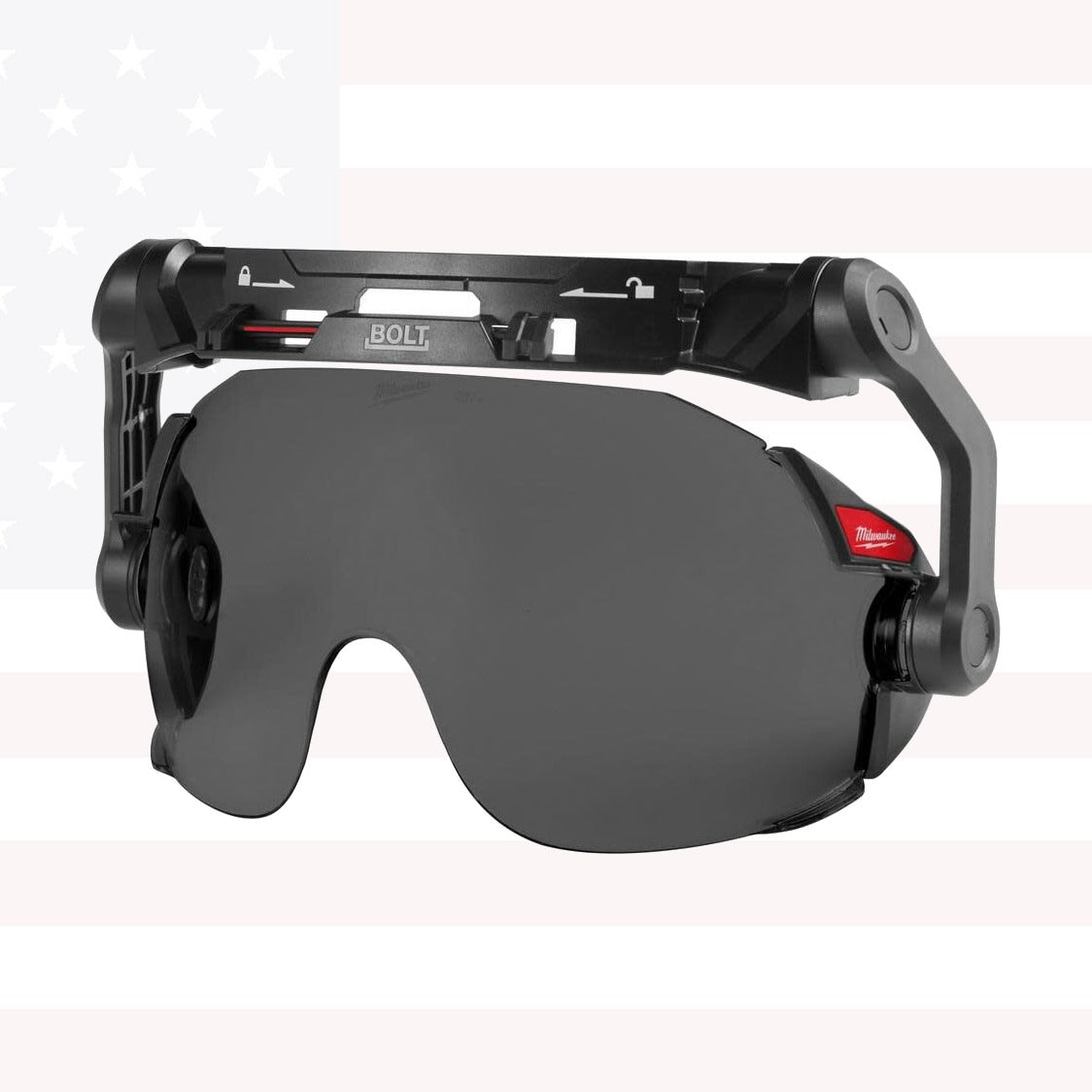 Milwaukee 48-73-1416 BOLT Eye Visor - Tinted Lens with Head Lamp Mount Bracket