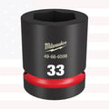 Milwaukee 49-66-6598 SHOCKWAVE Impact Duty 1" Drive 33MM Standard 6 Point Socket