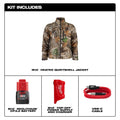 Milwaukee 224C-21 M12 Heated QUIETSHELL Jacket Kit with 3.0 Battery & Charger