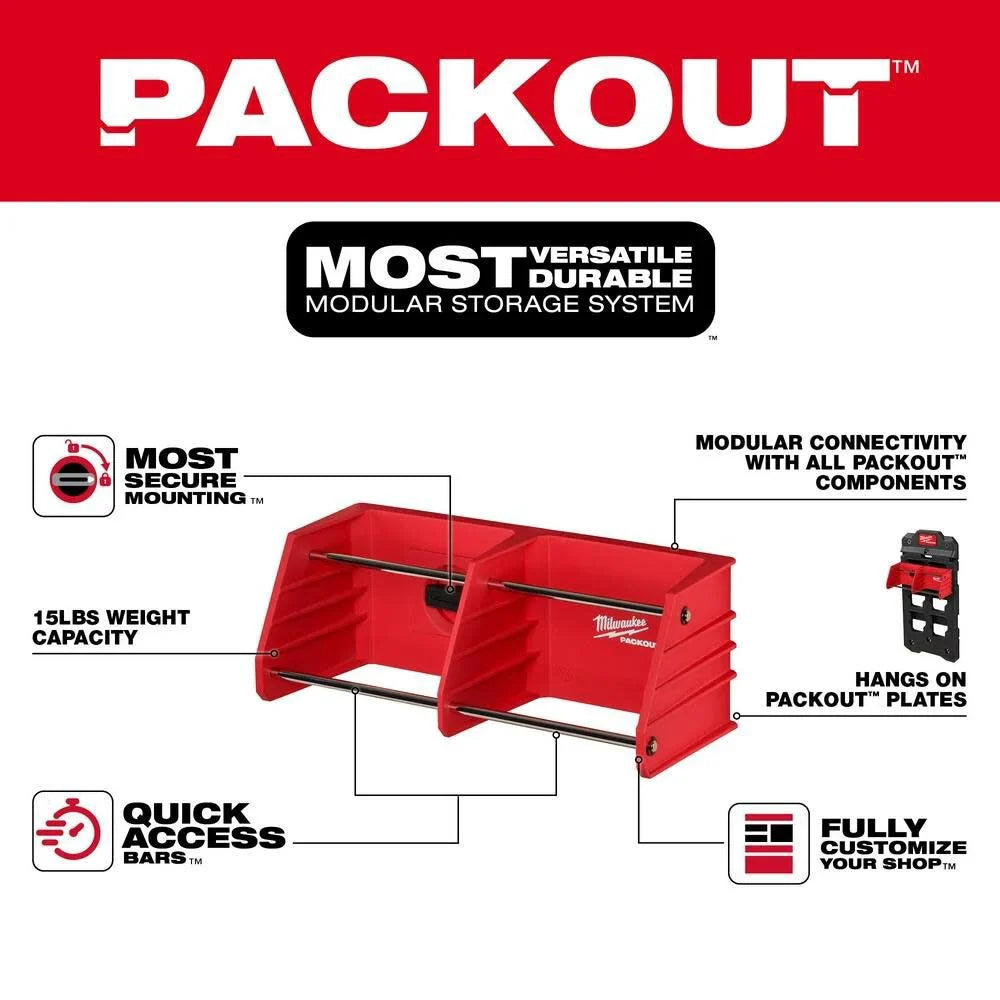 Milwaukee 48-22-8340 PACKOUT Shop Storage Tool Rack