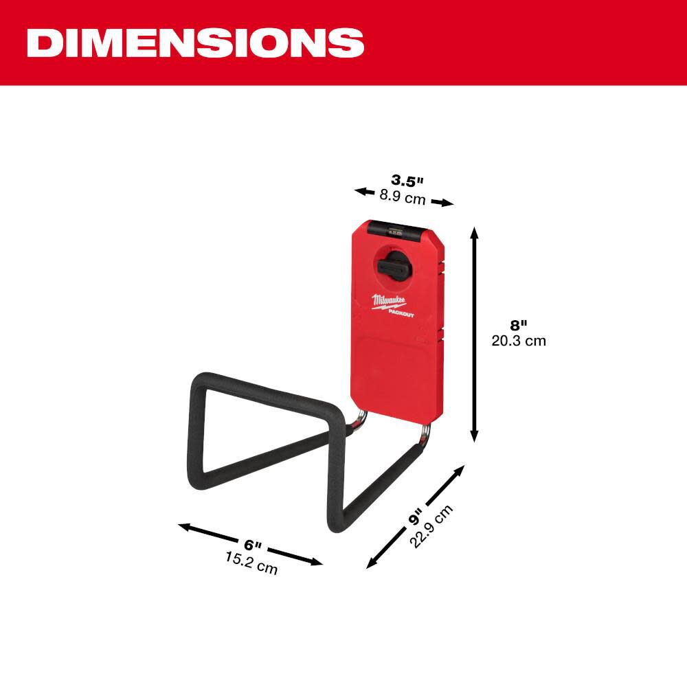 Milwaukee 48-22-8332 PACKOUT Shop Storage Wide Hook