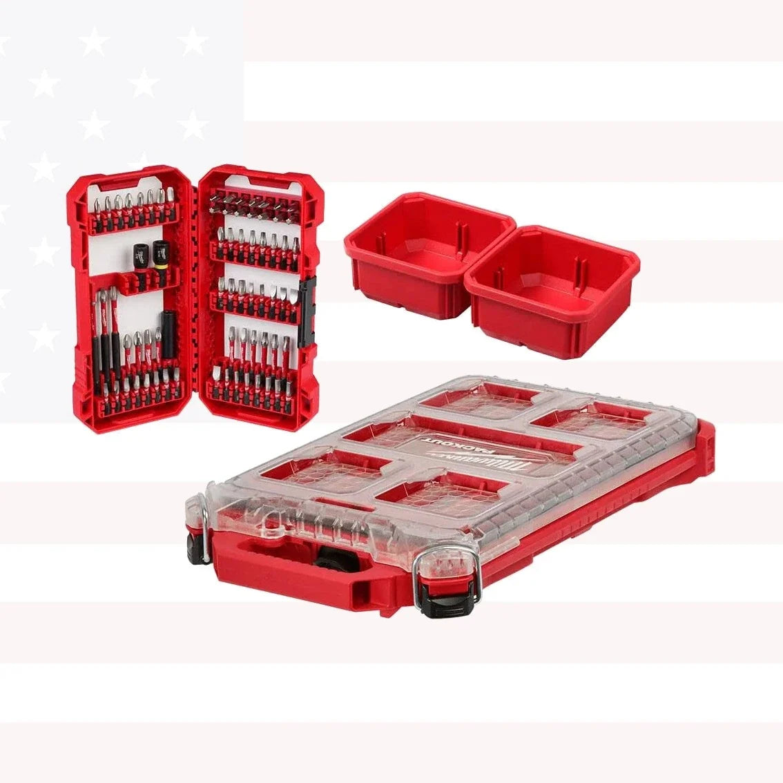 Milwaukee 48-32-5151 Shockwave Impact Duty Driver Bit PACKOUT Kit 70 Piece