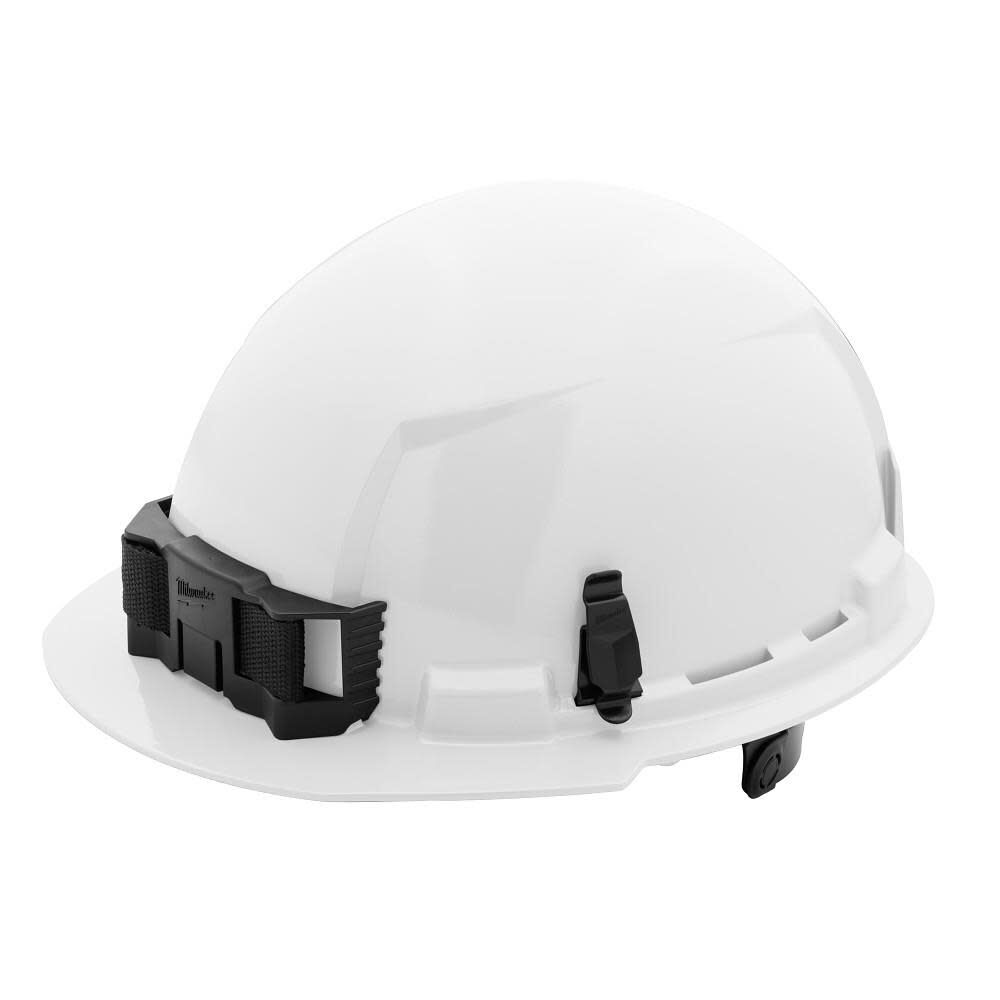 Milwaukee 48-73-1120 White Front Brim Hard Hat with 6PT Ratcheting Suspension