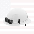 Milwaukee 48-73-1121 White Full Brim Hard Hat with 6PT Ratcheting Suspension
