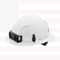 Milwaukee 48-73-1201 BOLT White Full Brim Vented Hard Hat w/ 4pt Ratcheting Suspension (USA) - Type 1, Class C